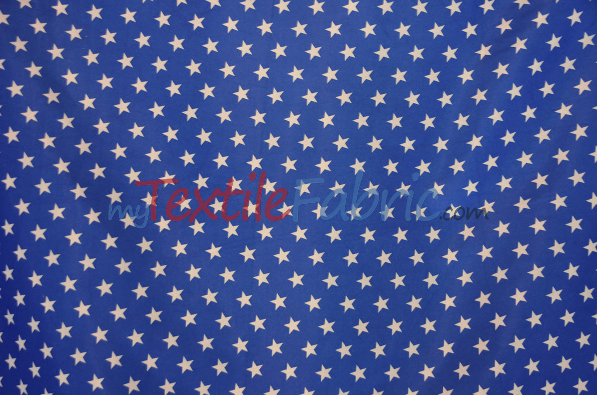 American Star Satin Polyester Fabric - American Flag Print, Red, Navy Blue, And Blue, 58/60" Width (1 Yard)