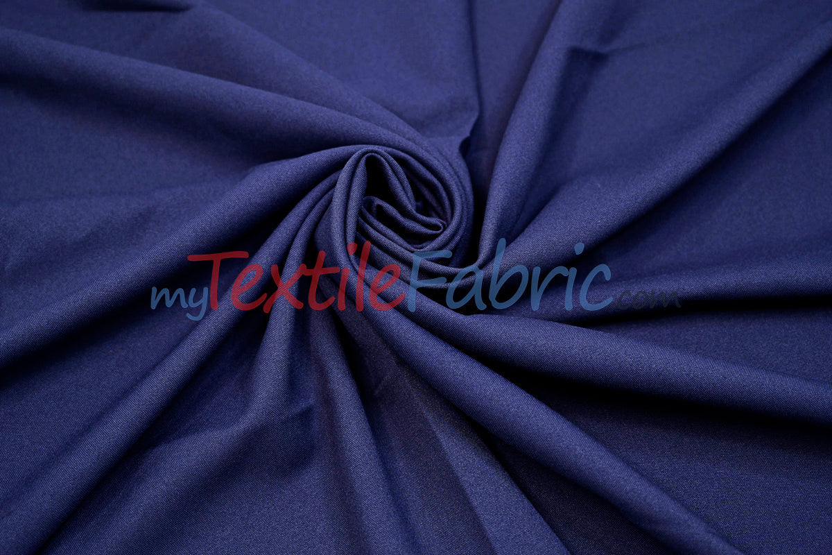 Scuba Double Knit Polyester Fabric - Solid Multiple Colors, 58/60" Width (1 Yard)