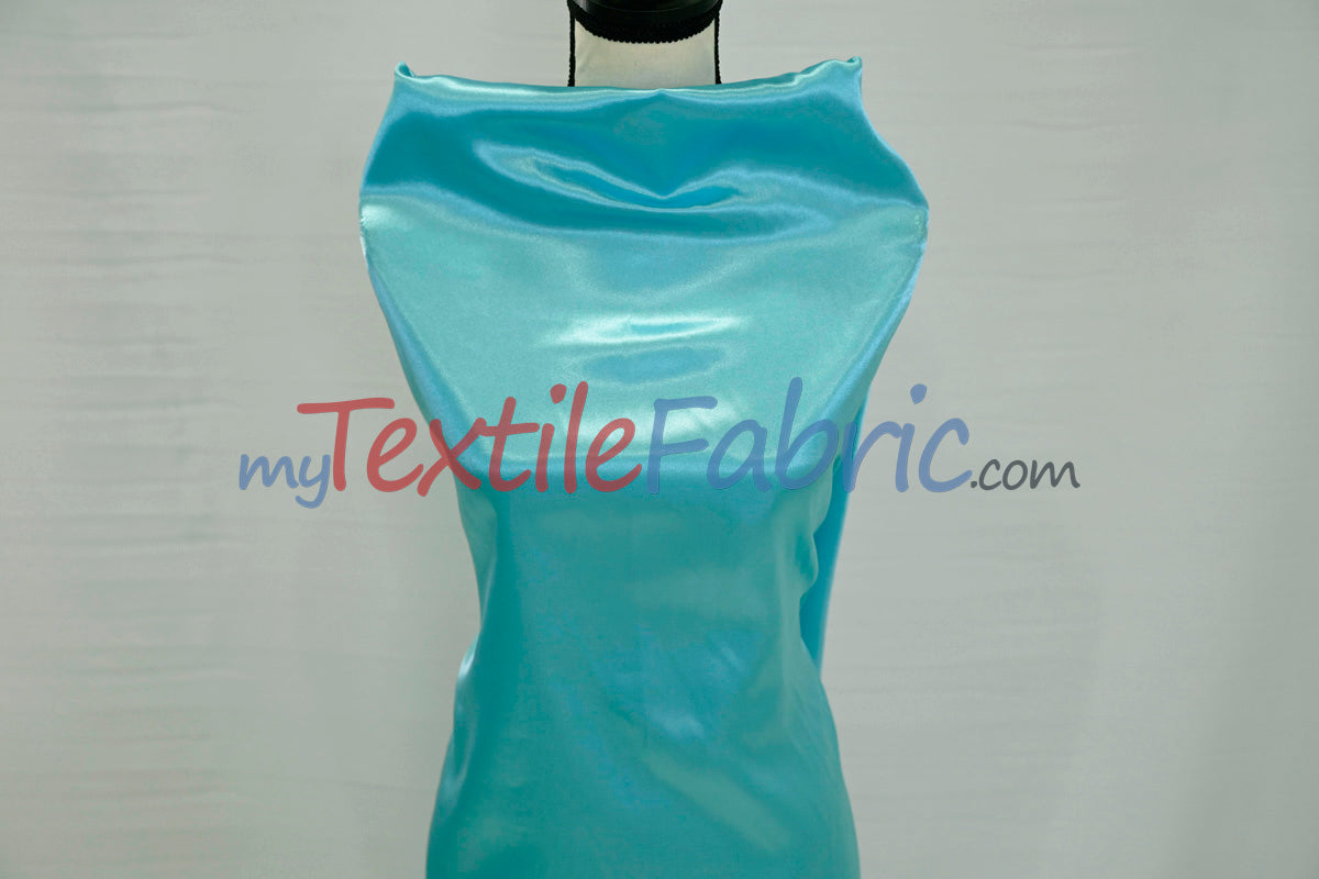 Charmeuse Satin Polyester Fabric - Solid, 58/60" Width, Multiple Colors (1 Yard)