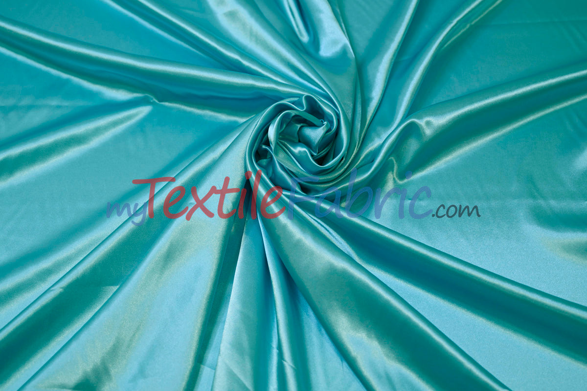 Charmeuse Satin Polyester Fabric - Solid, 58/60" Width, Multiple Colors (1 Yard)