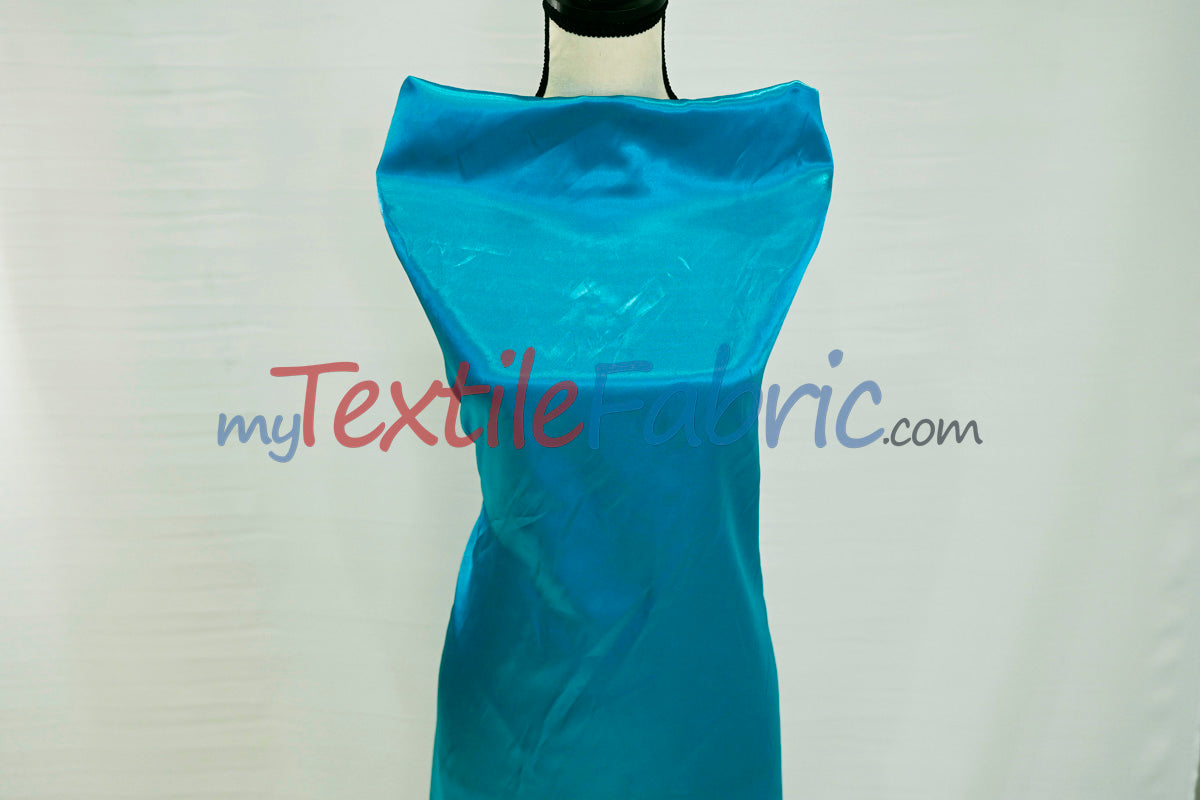 Charmeuse Satin Polyester Fabric - Solid, 58/60" Width, Multiple Colors (1 Yard)