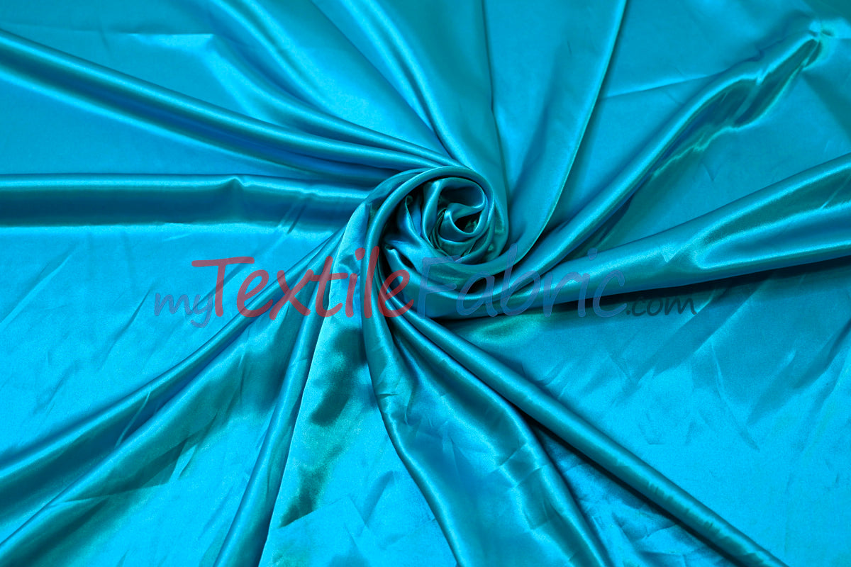Charmeuse Satin Polyester Fabric - Solid, 58/60" Width, Multiple Colors (1 Yard)