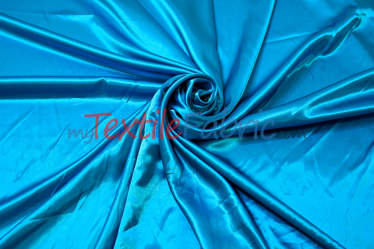 Charmeuse Satin Polyester Fabric - Solid, 58/60" Width, Multiple Colors (1 Yard)