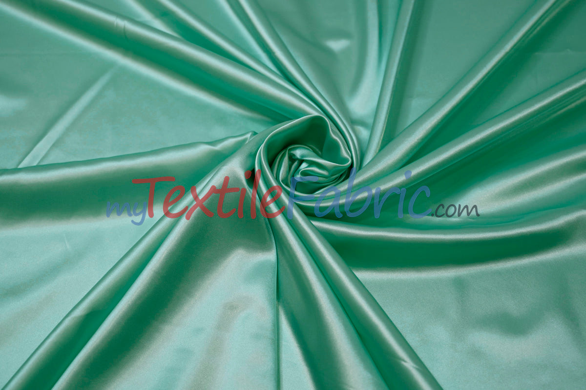 Charmeuse Satin Polyester Fabric - Solid, 58/60" Width, Multiple Colors (1 Yard)