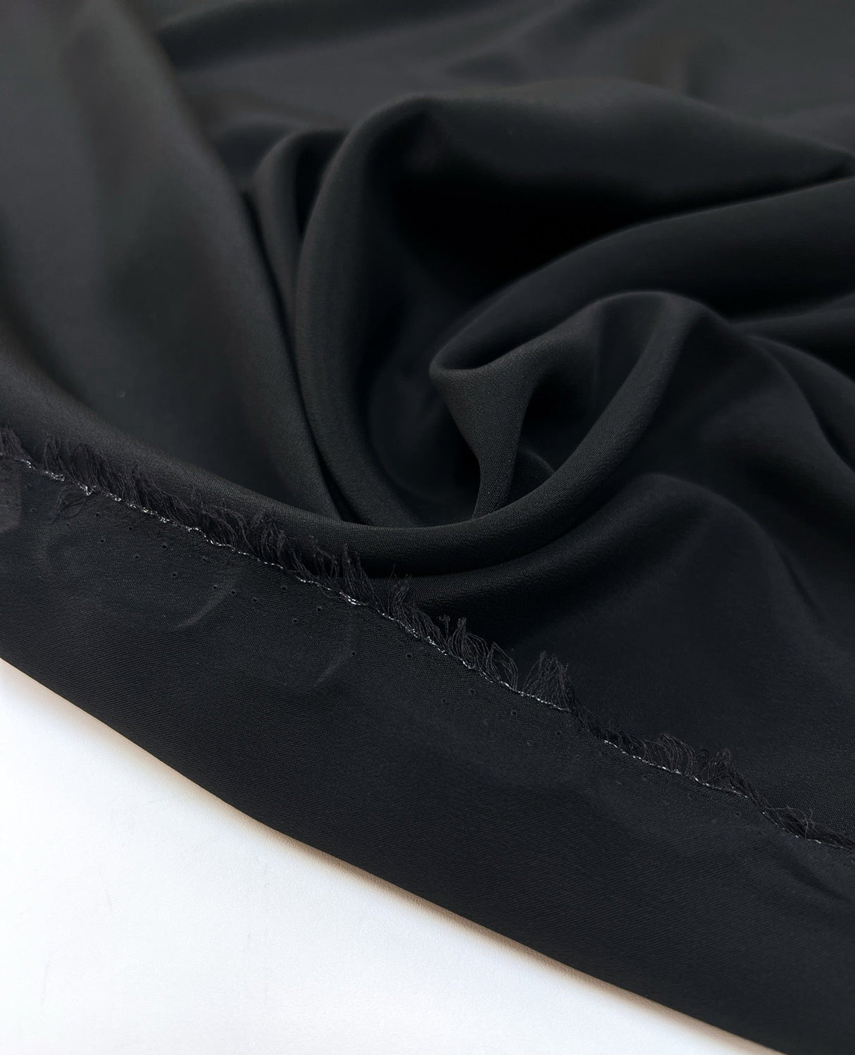 Black Acetate Silk Crepe Fabric