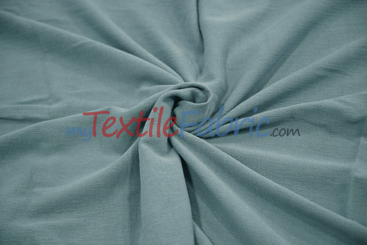 100 Percent Cotton Gauze Fabric - Soft Lightweight Muslin, 46/48" Width, Yards, Bolts, Sample Swatch (1 Yard)