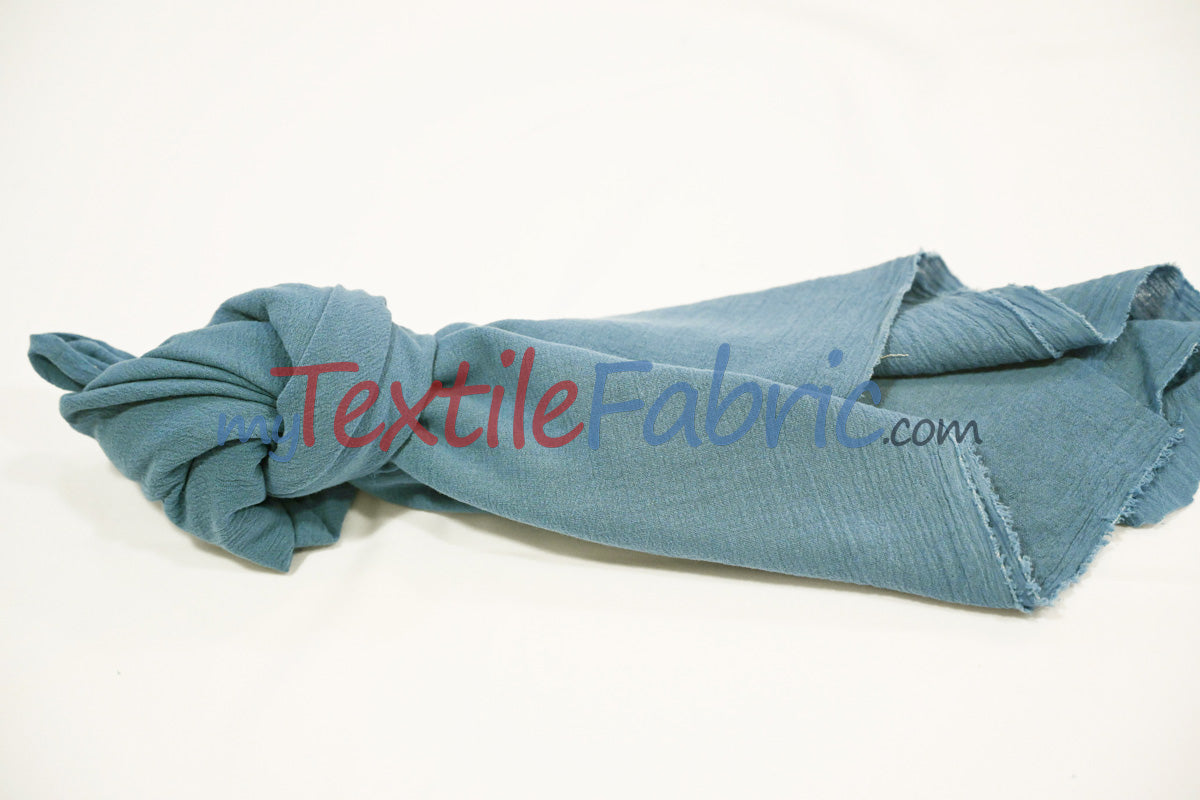 100 Percent Cotton Gauze Fabric - Soft Lightweight Muslin, 46/48" Width, Yards, Bolts, Sample Swatch (1 Yard)