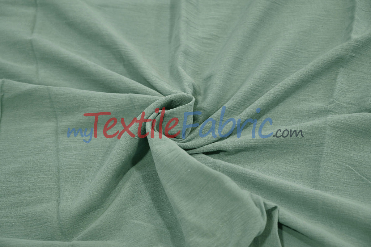 100 Percent Cotton Gauze Fabric - Soft Lightweight Muslin, 46/48" Width, Yards, Bolts, Sample Swatch (1 Yard)