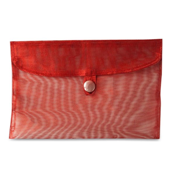 Fabric Gift Envelopes 8 '' x 5 1/2 '' Red Color 12 EACH / PACKAGE