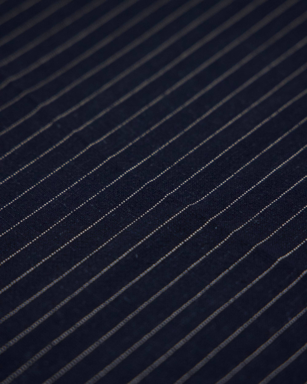 Pinstripe Linen Blend Navy