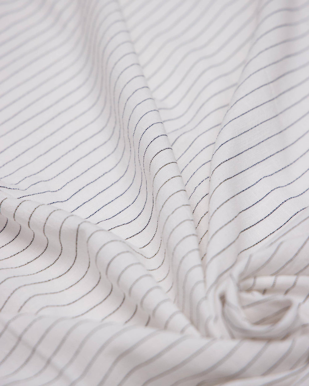 Pinstripe Linen Blend White