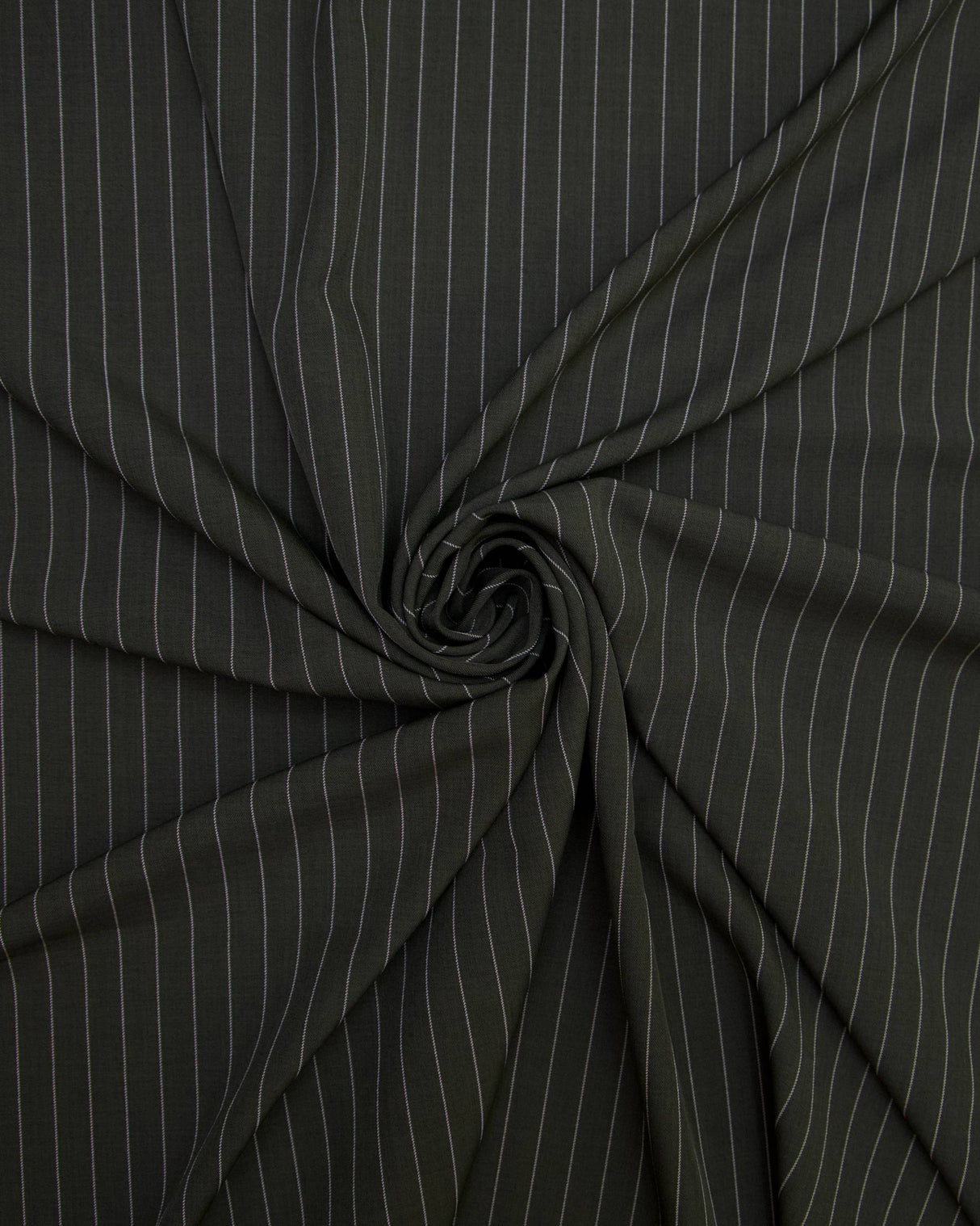 Tailored Pin Stripe Suiting Army Green