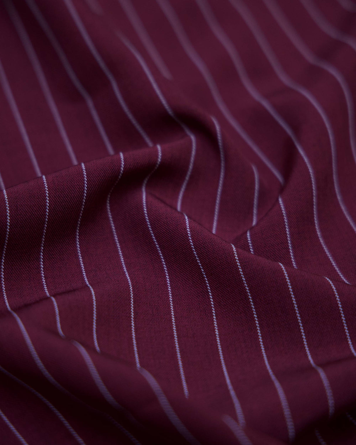Pin Stripe Suiting Burgundy