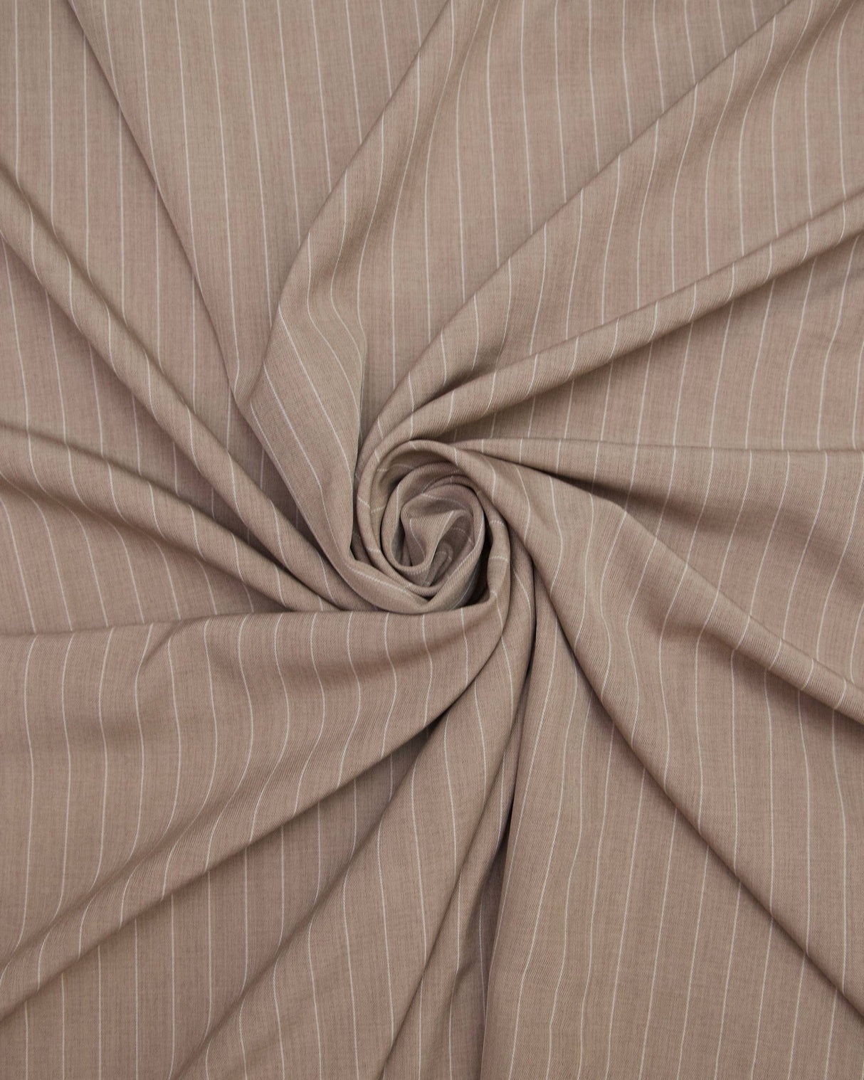 Stretch Pinstripe Suiting Tan