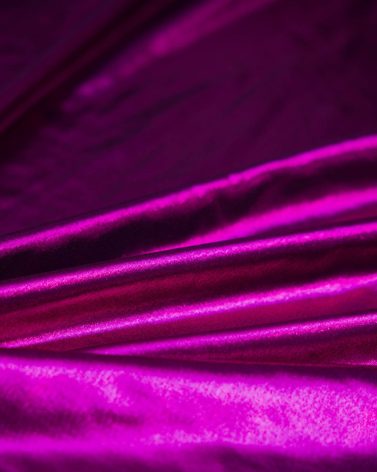 Shiny Foiled Spandex Magenta