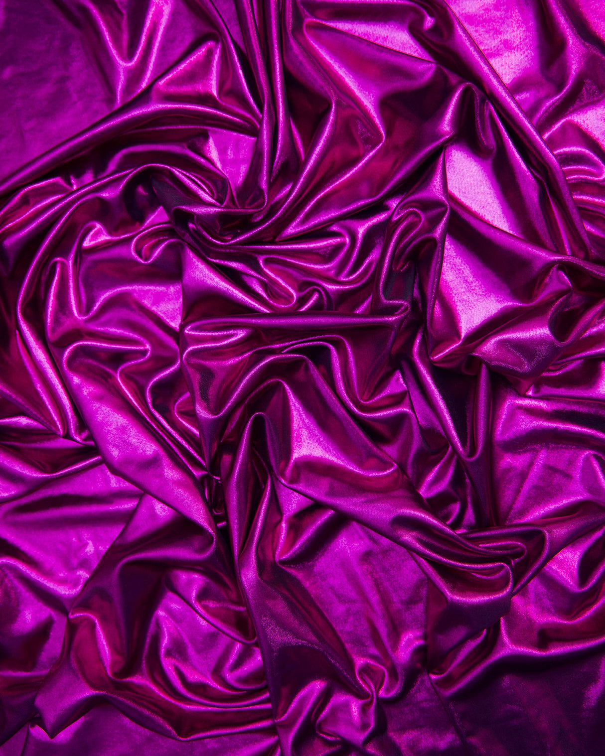 Shiny Foiled Spandex Magenta