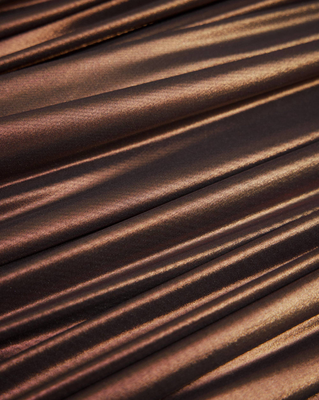 Brown Performance Foiled Spandex