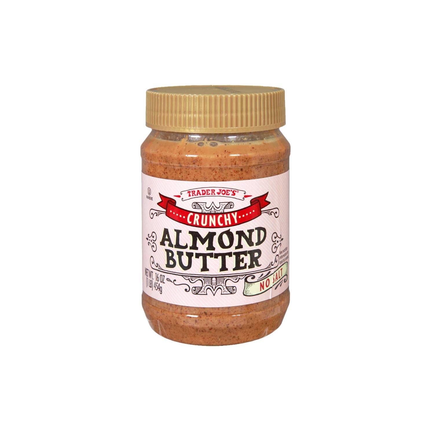 Crunchy Almond Butter No Salt 16 Oz