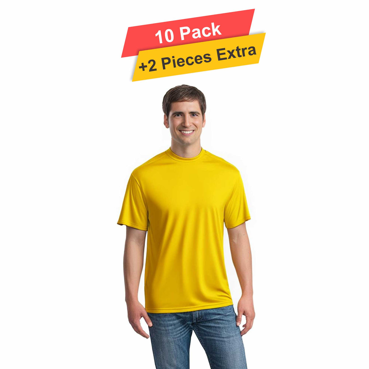 S/S Crew Neck - 10 pack - 100% polyester