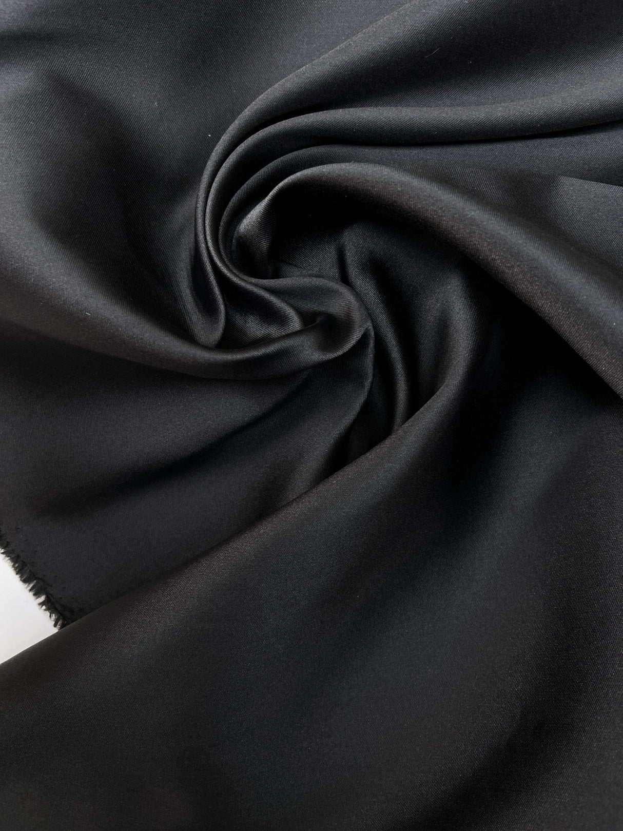 Black Polyamide Twill Suit Fabric