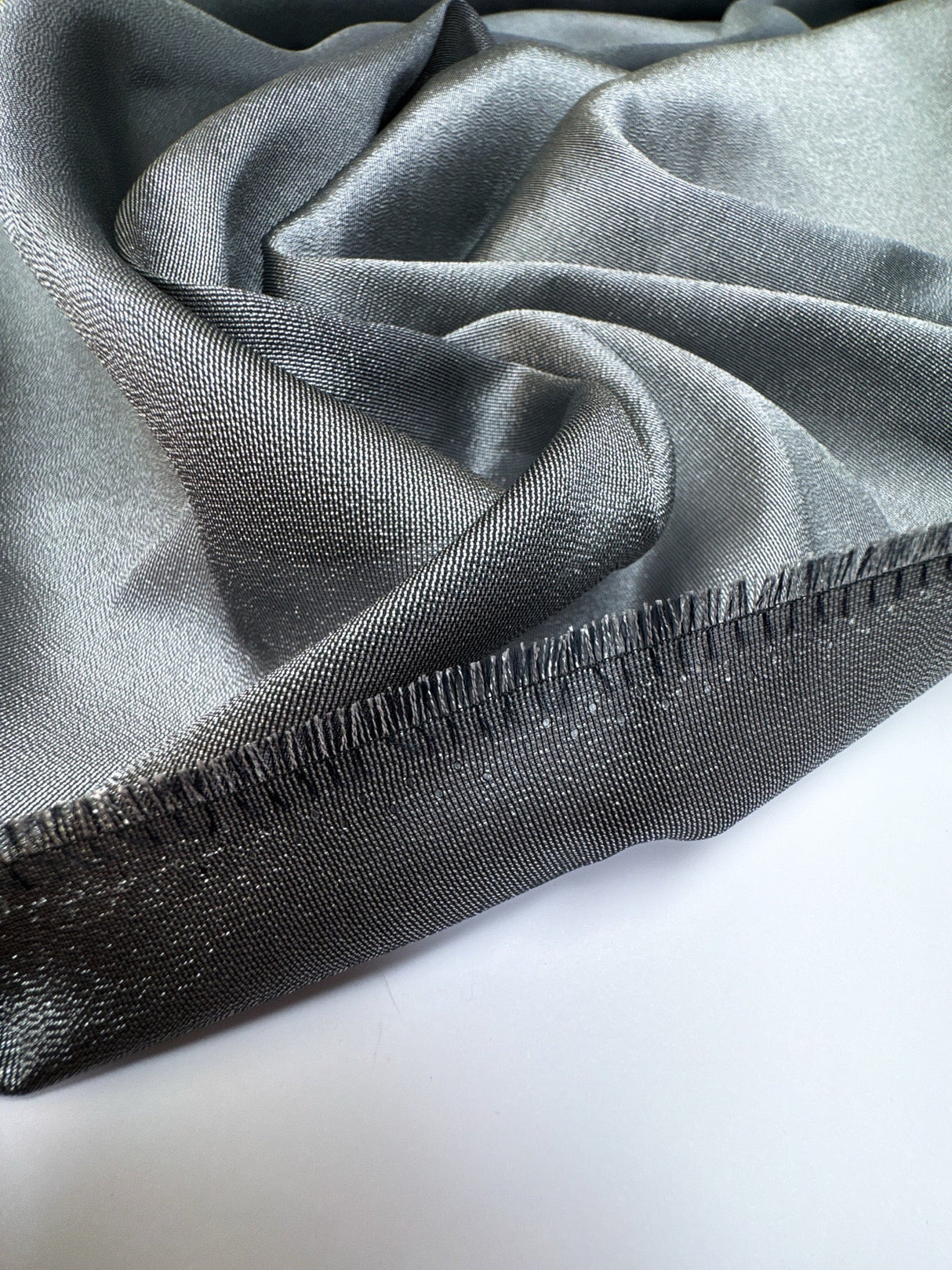 Silk Lurex Fabric Silver
