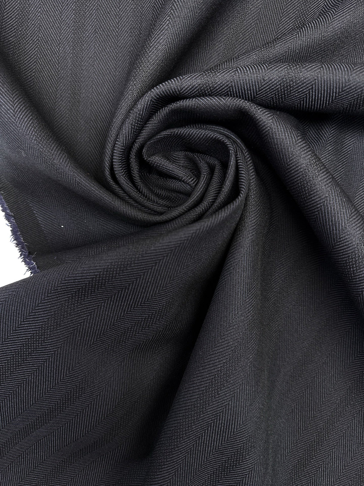 Wool Blend Twill Striped Purple Black