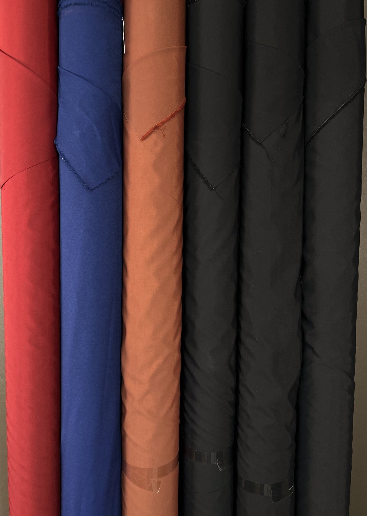 Wool Blend Woven Red Brown Black