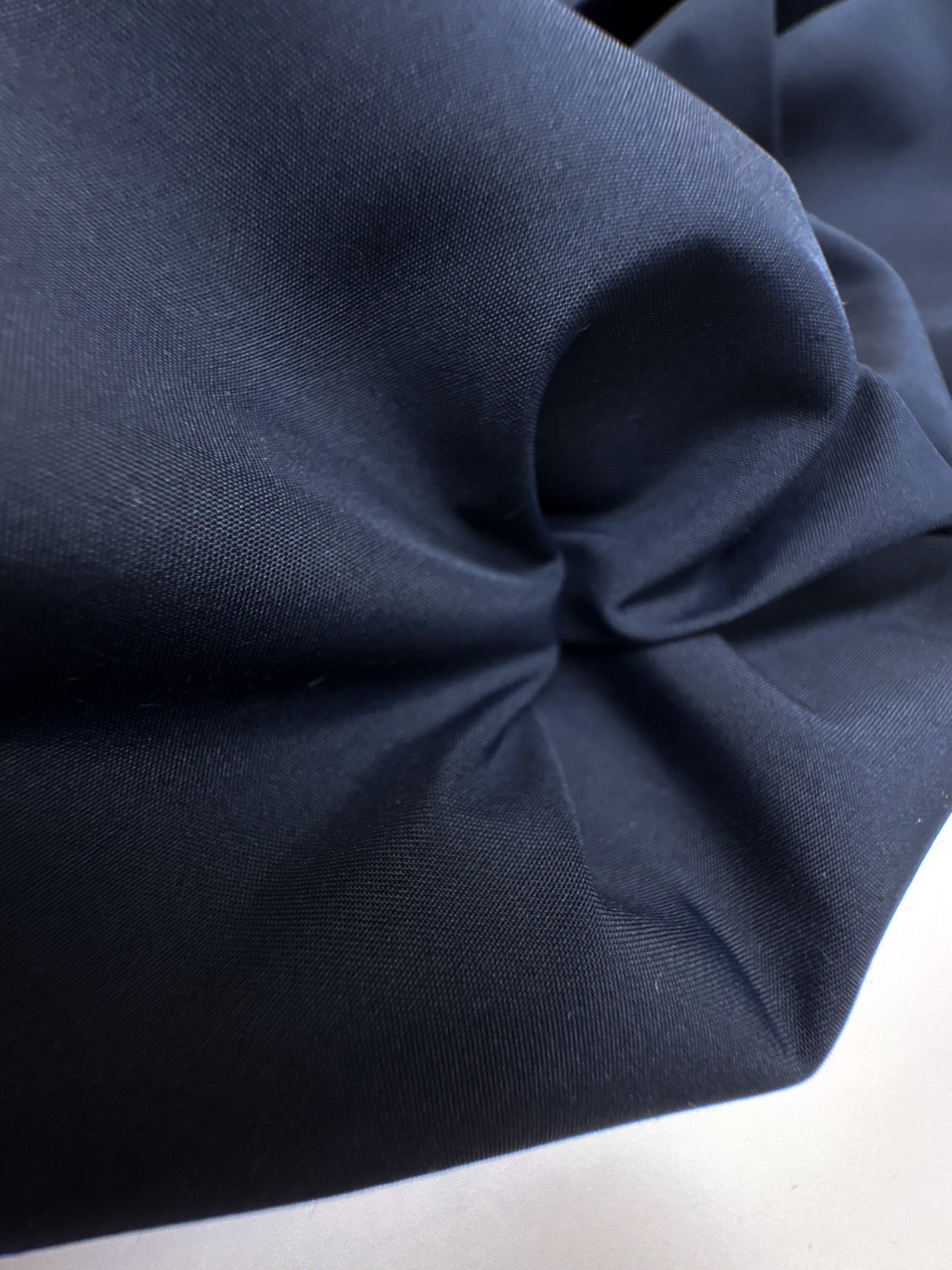 Blue Silk Polyamide Jacket Fabric