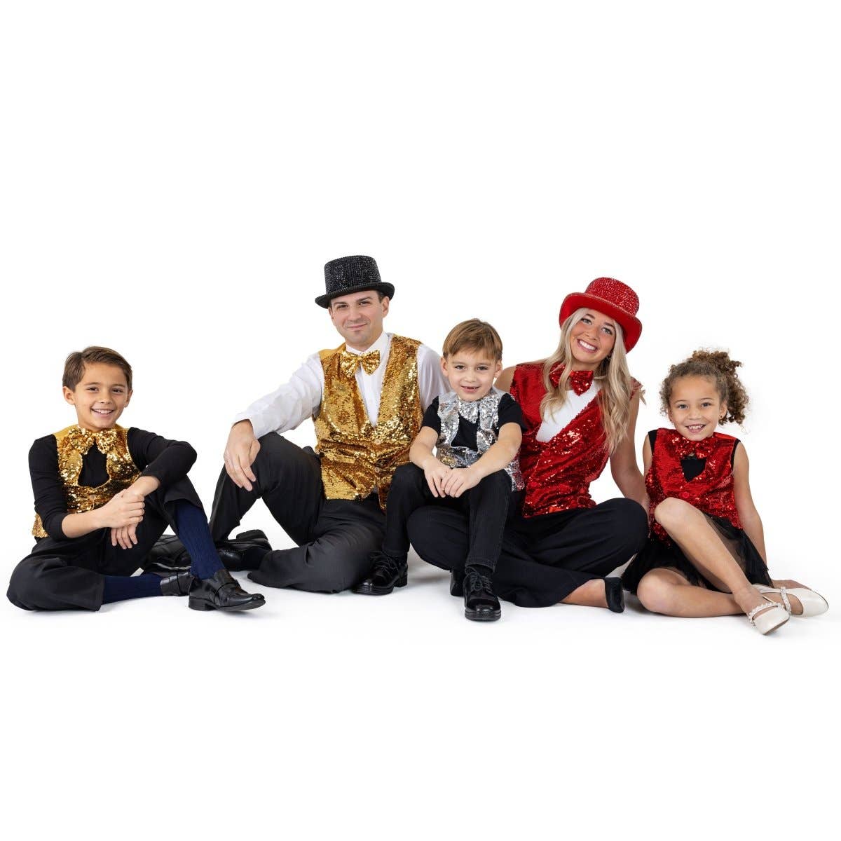 Sequined Vest & Bow Tie Costume