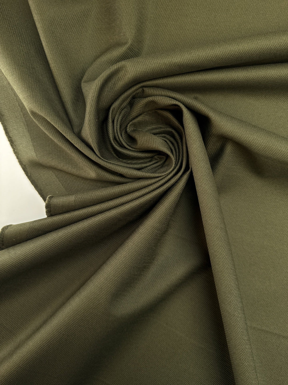 Cotton Twill With Elastane Green