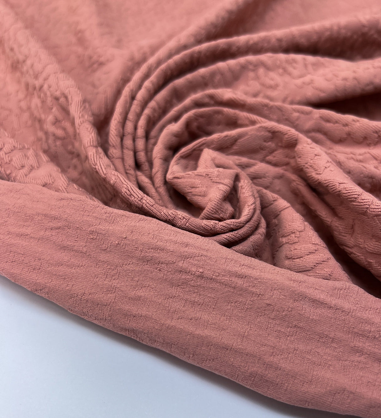 Pink Polyamide Elastane Knitted Fabric