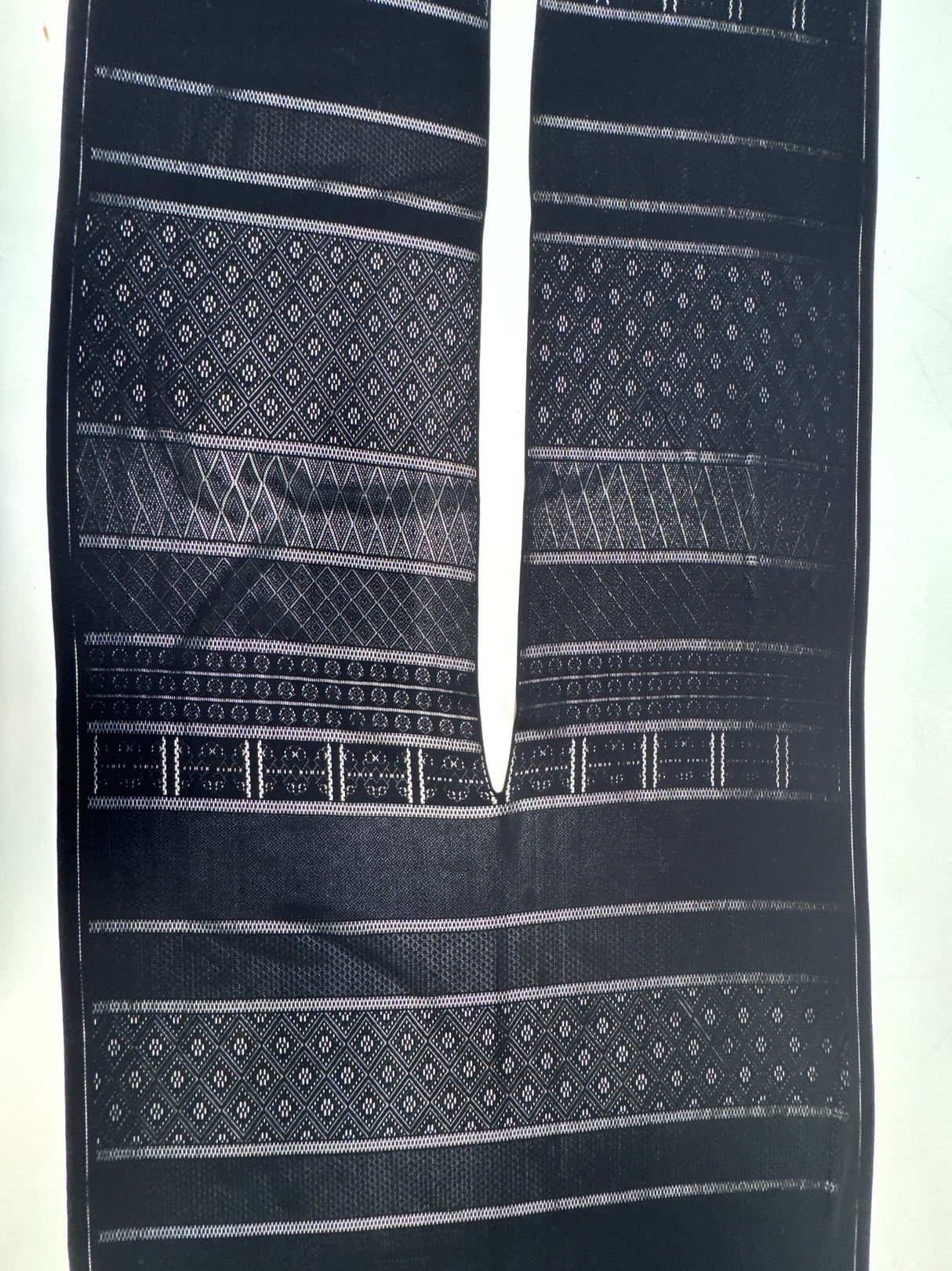 Black Polyamid Elastane Jacquard Knit