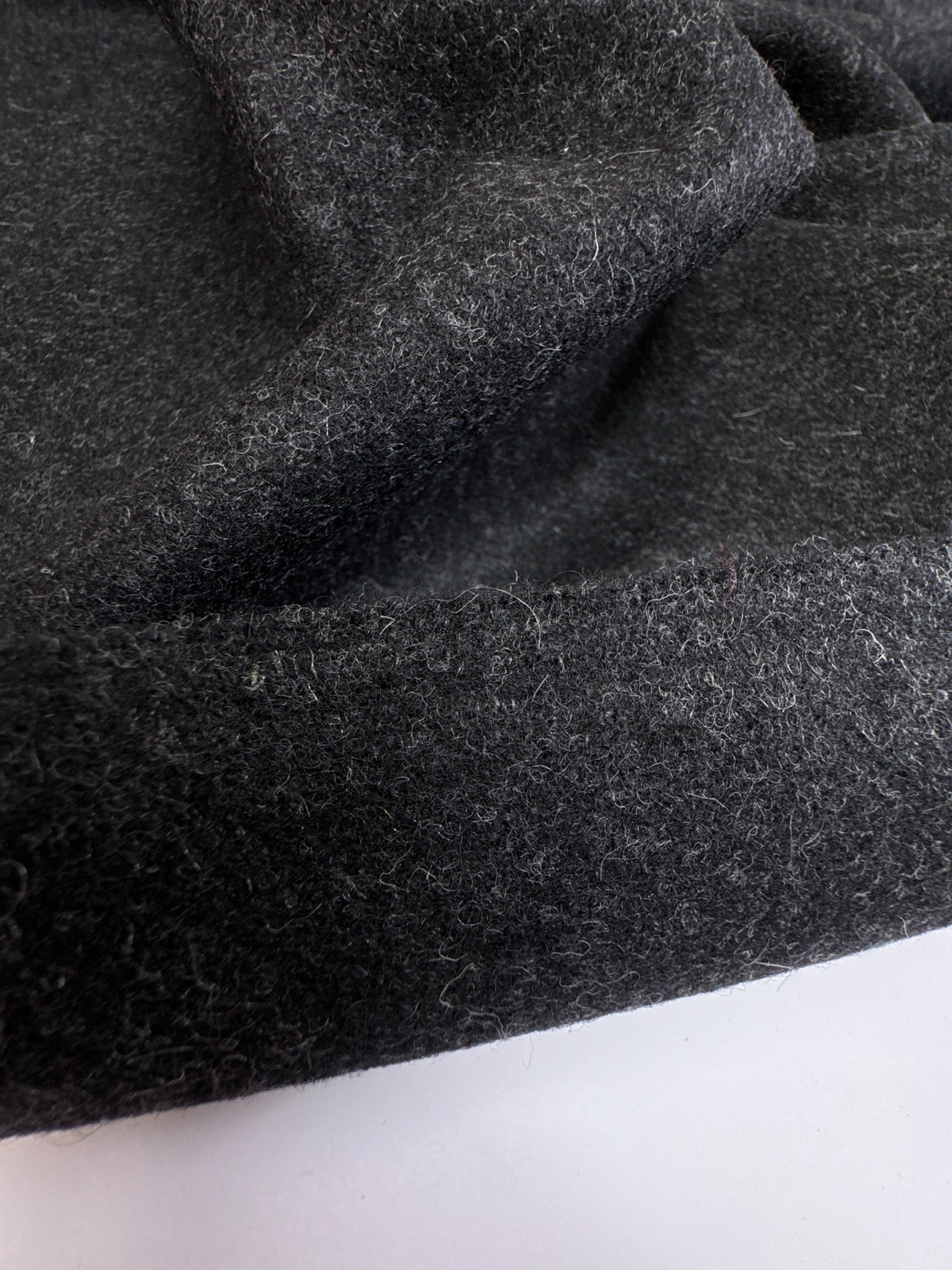 Wool Blend Tweed Gray