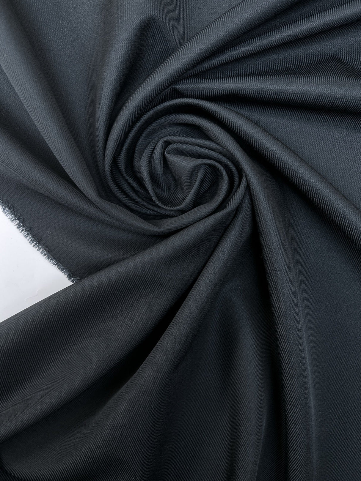Wool Jacquard Suiting Blue Black Striped
