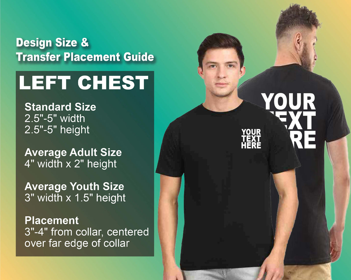 Pack: 12 Fast Custom Photo T-Shirts – Upload Your Image for Front & Back Print (Black)