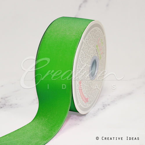 1 1/2" Bright Velvet Ribbon-7 Yds (Green)