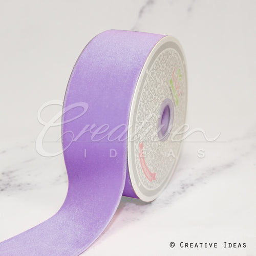 1 1/2" Bright Velvet Ribbon-7 Yds (Lavender)