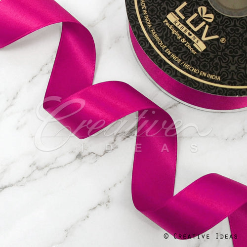 1 1/2" Double Face Satin-25 Yds (Azalea)