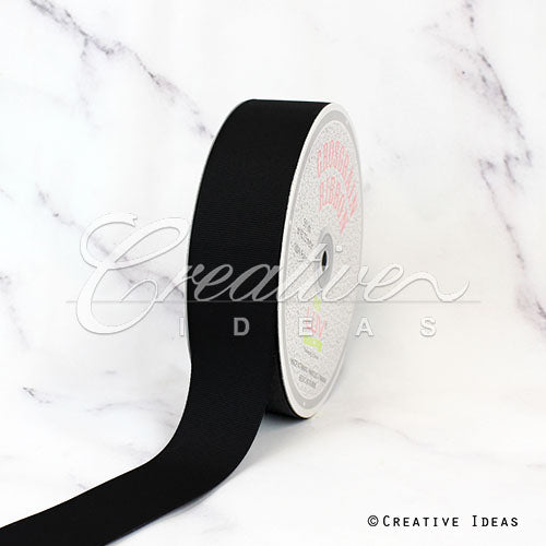 1 1/2" Grosgrain Ribbon - 50 Yards (Black)