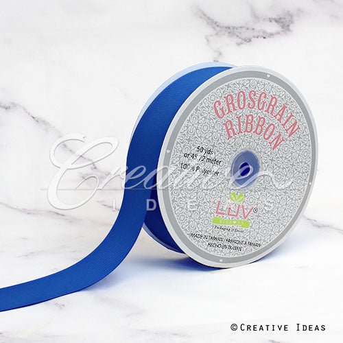 1 1/2" Grosgrain Ribbon - 50 Yards (Electric Blue)