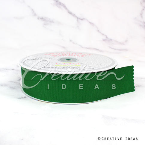 1 1/2" Grosgrain Ribbon - 50 Yards (Emerald Green)