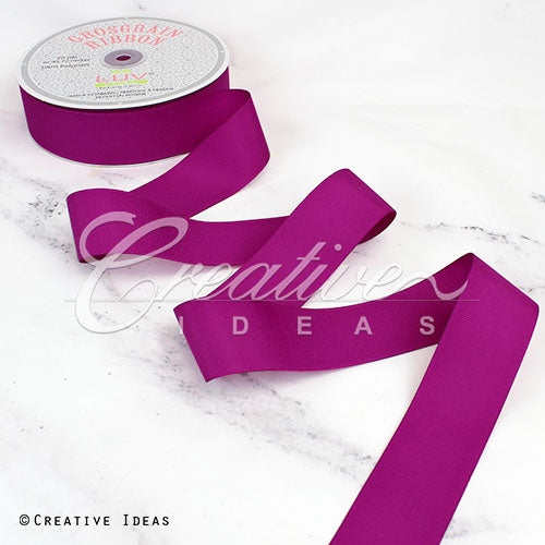 1 1/2" Grosgrain Ribbon - 50 Yards (Fuchsia)