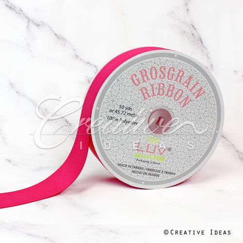 1 1/2" Grosgrain Ribbon - 50 Yards (Hot Pink)