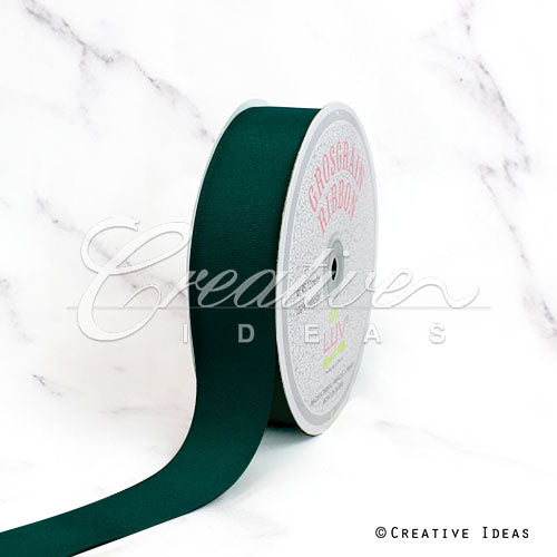 1 1/2" Grosgrain Ribbon - 50 Yards (Hunter Green)
