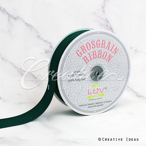 1 1/2" Grosgrain Ribbon - 50 Yards (Hunter Green)