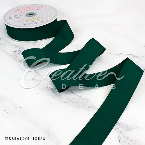 1 1/2" Grosgrain Ribbon - 50 Yards (Hunter Green)