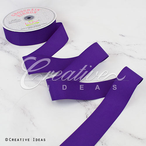 1 1/2" Grosgrain Ribbon - 50 Yards (Purple)