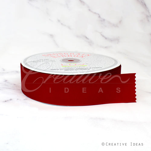 1 1/2" Grosgrain Ribbon - 50 Yards (Scarlet Red)
