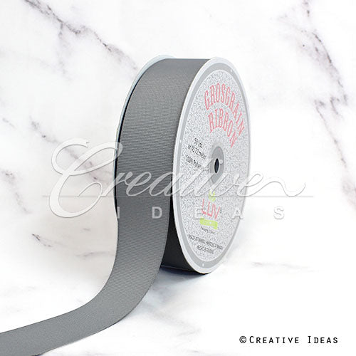 1 1/2" Grosgrain Ribbon - 50 Yards (Silver)