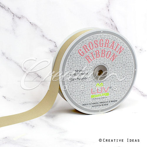 1 1/2" Grosgrain Ribbon - 50 Yards (Toffee)